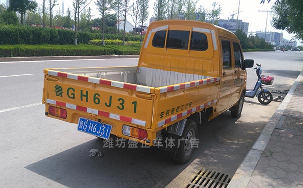 潍坊货车车身广告喷漆制作效果图